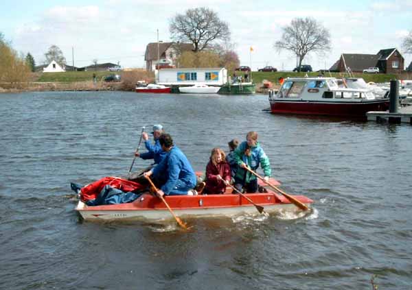 Genug Paddler gegen den Wind